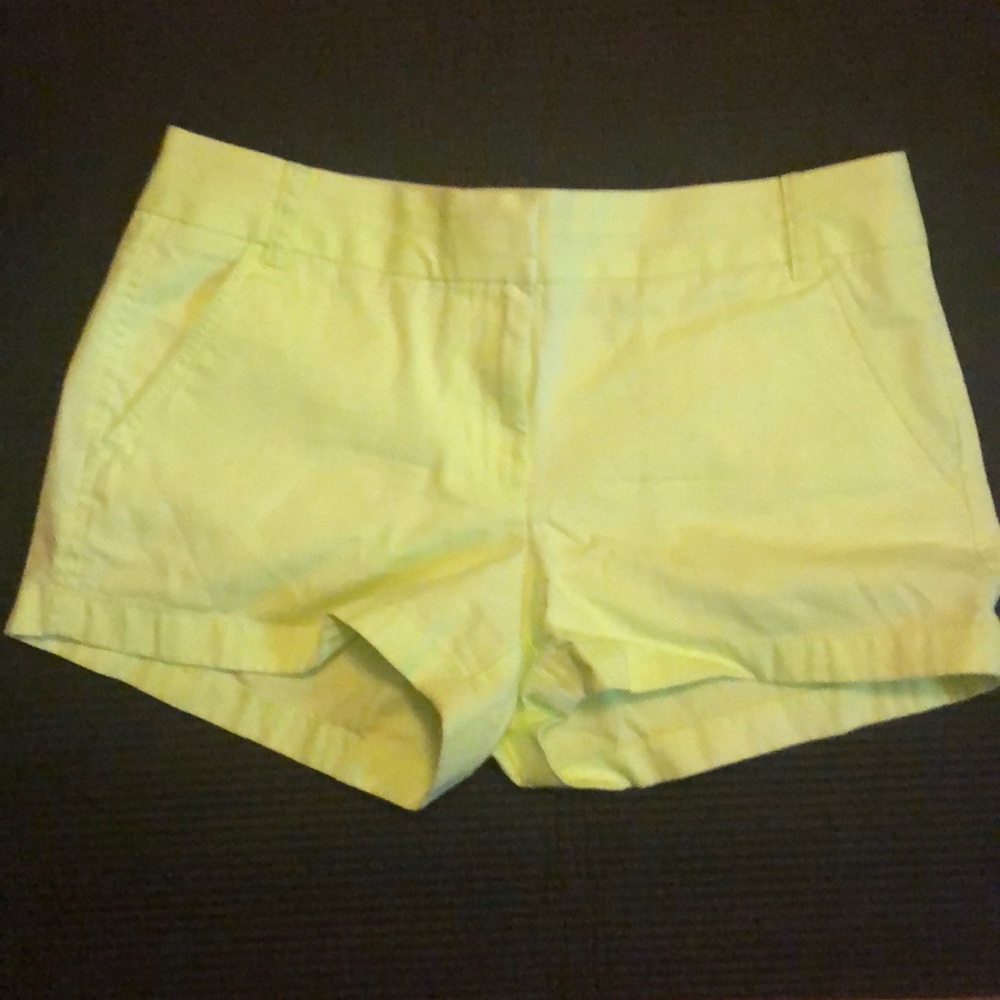 Neon Green J.Crew Size 8 Shorts